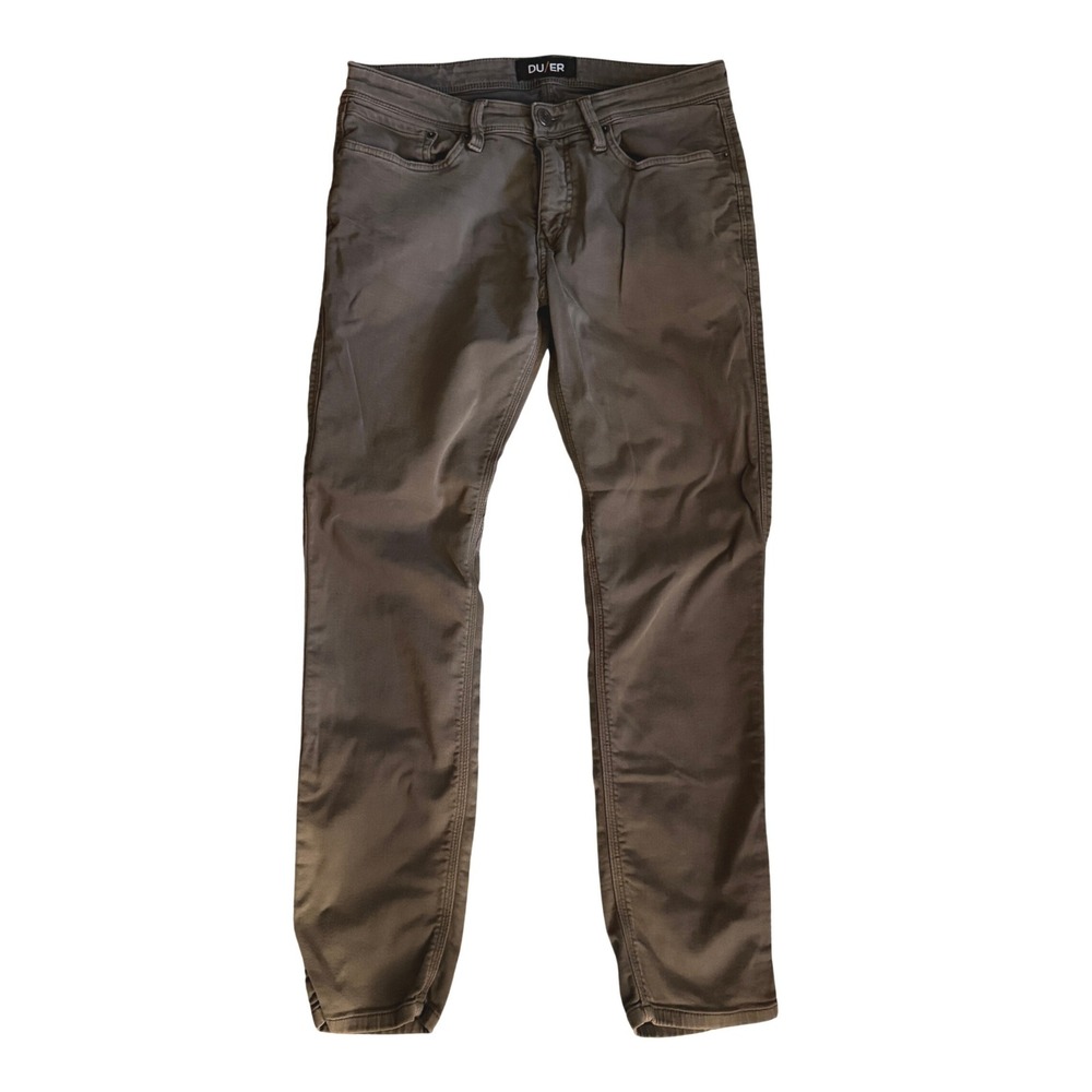 DU/ER N2X Slim Fit Pants‎ Mens 33x30 Olive Drab Green Excellent Performance Trim